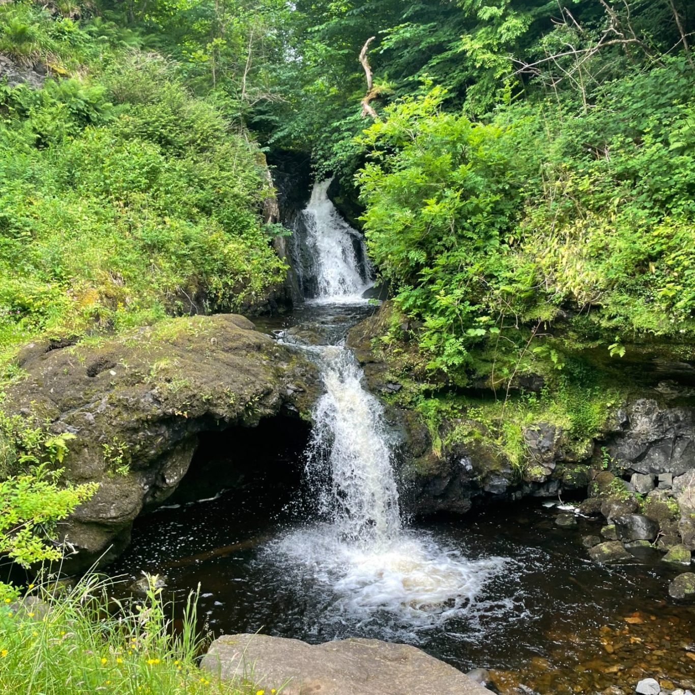 Waterfall in the Scottish Highlands